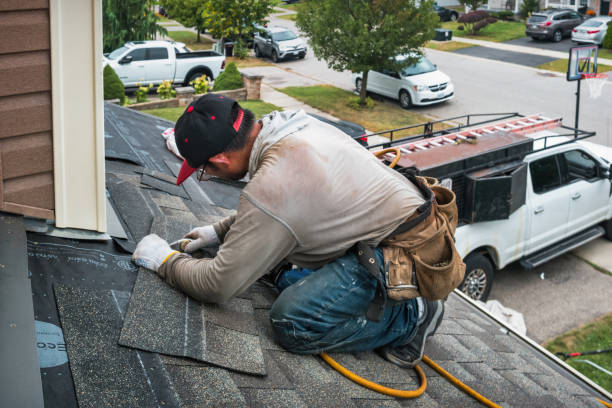 Professional Roofing technician working in Milton, IN